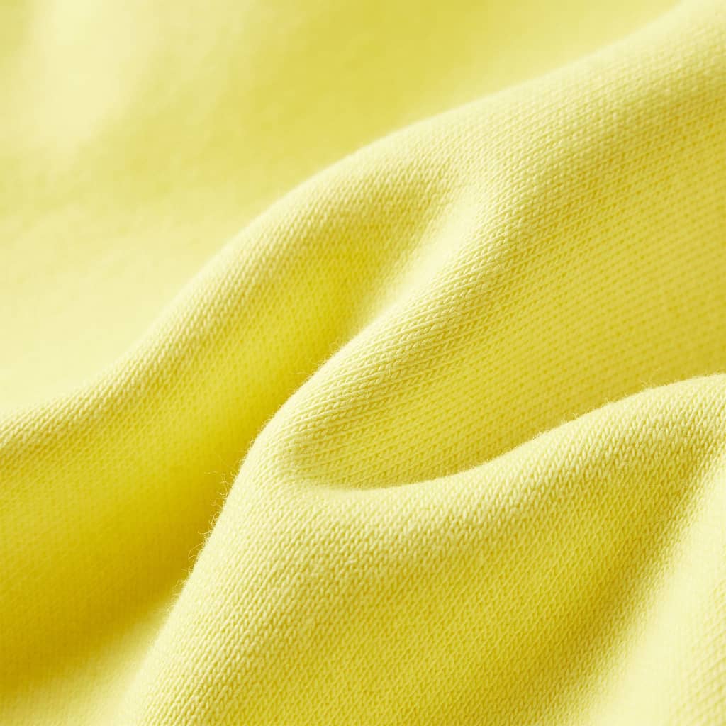 Sweat à capuche zippé pour enfant jaune clair 92