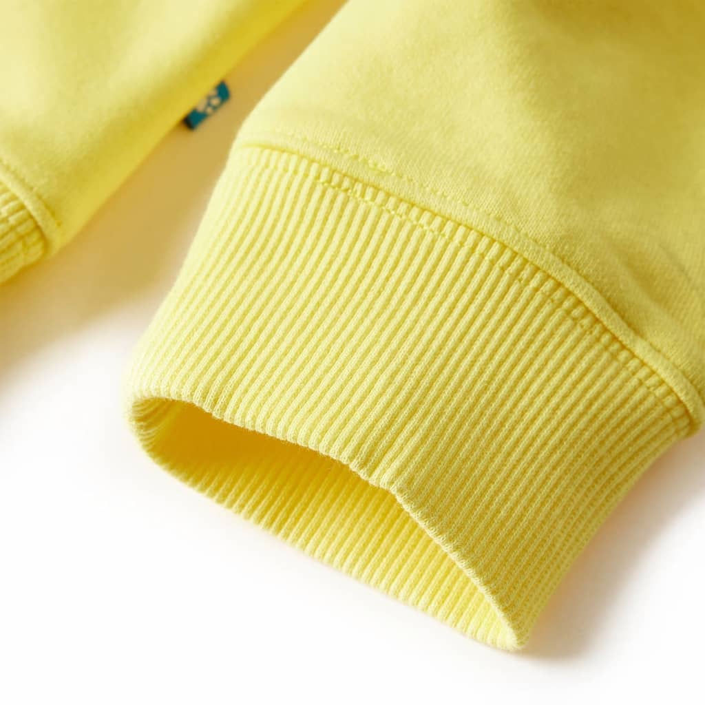 Kinder-Sweatshirt Hellgelb 128