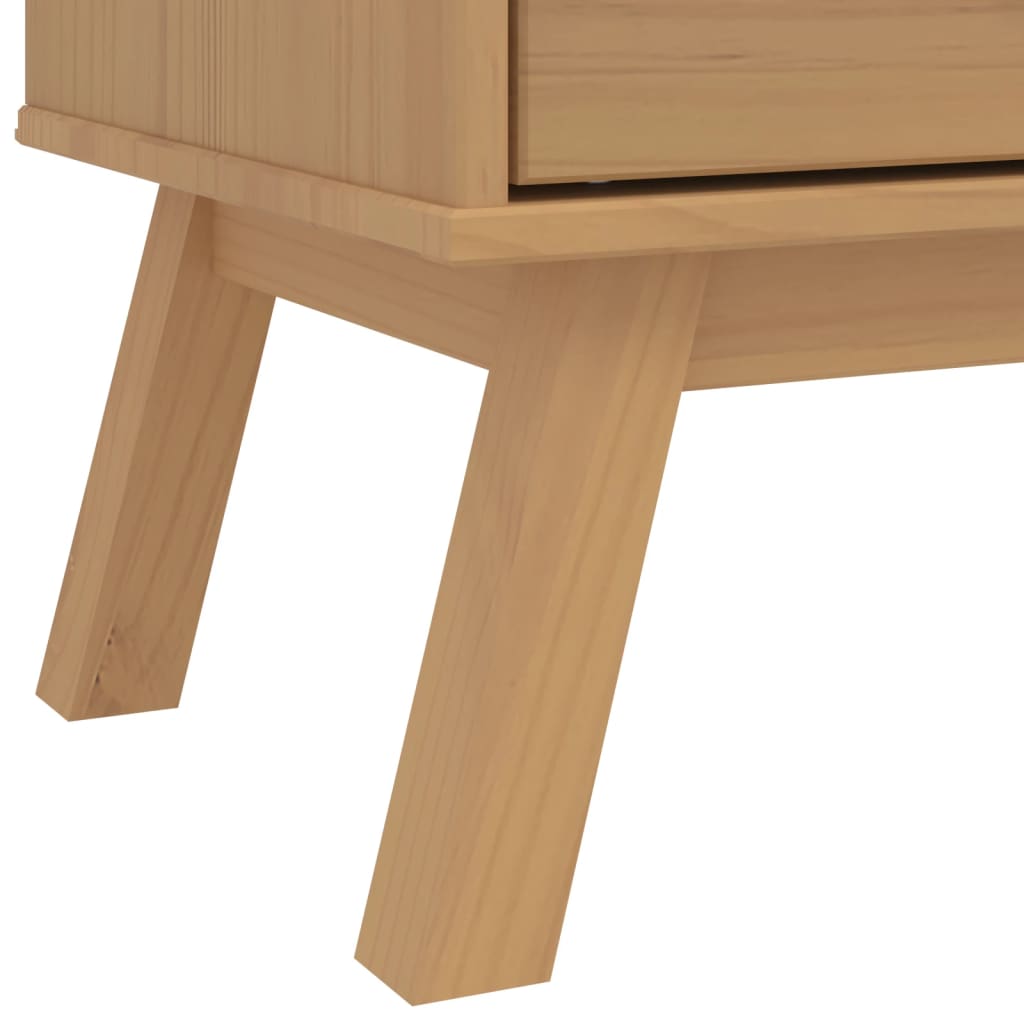Wardrobe OLDEN Brown 76.5x53x172 cm solid pine wood