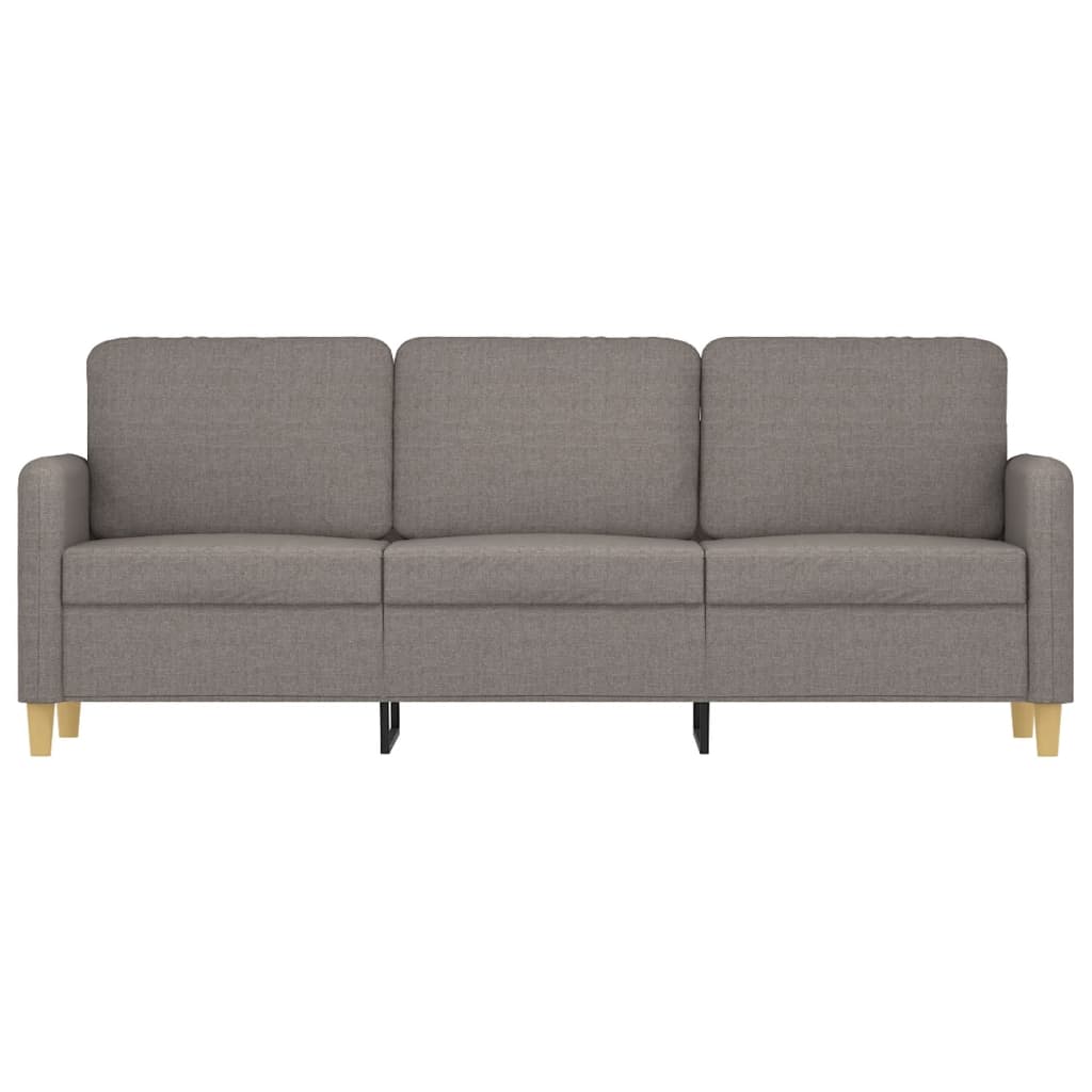 Canapé 3 places tissu taupe 180 cm