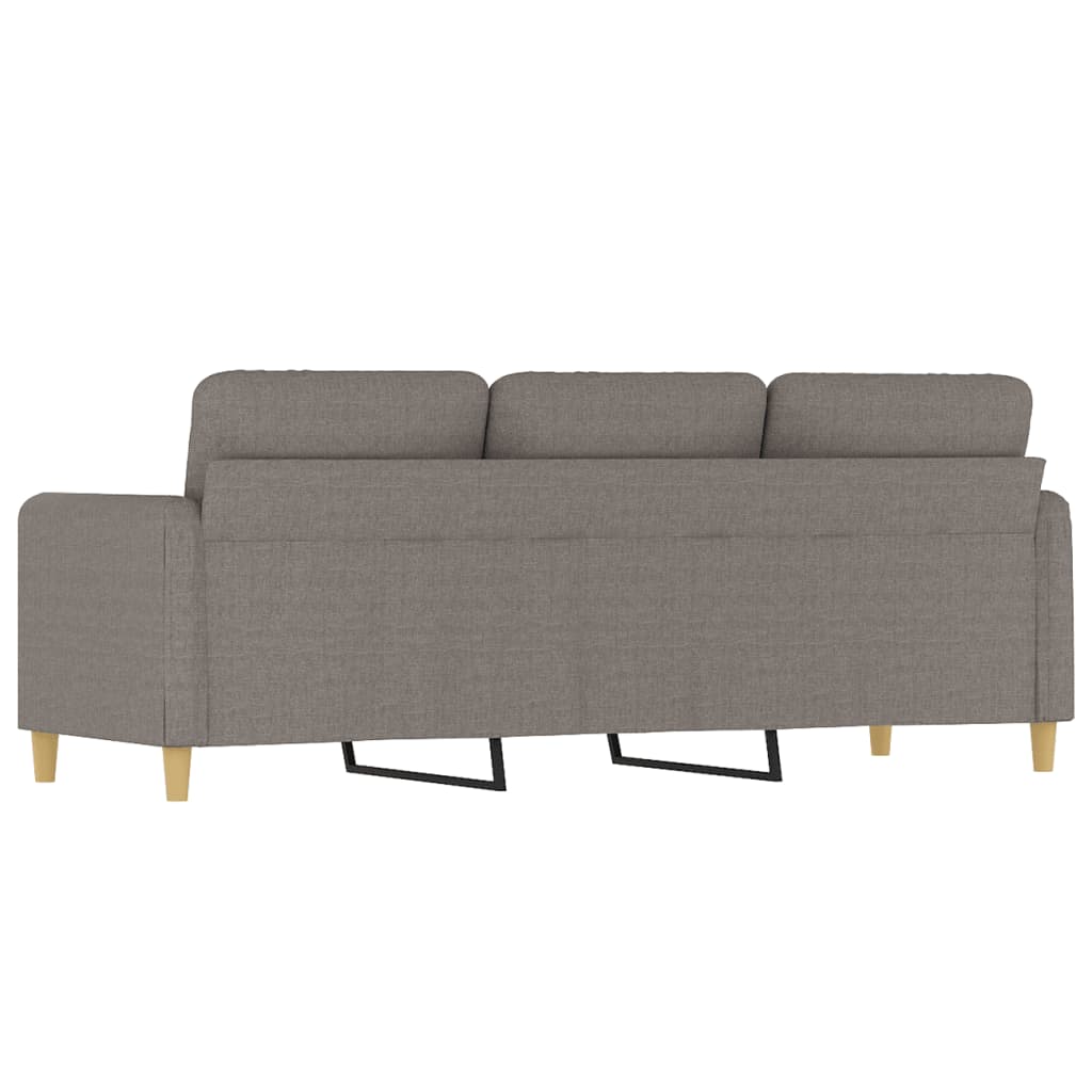 Canapé 3 places tissu taupe 180 cm