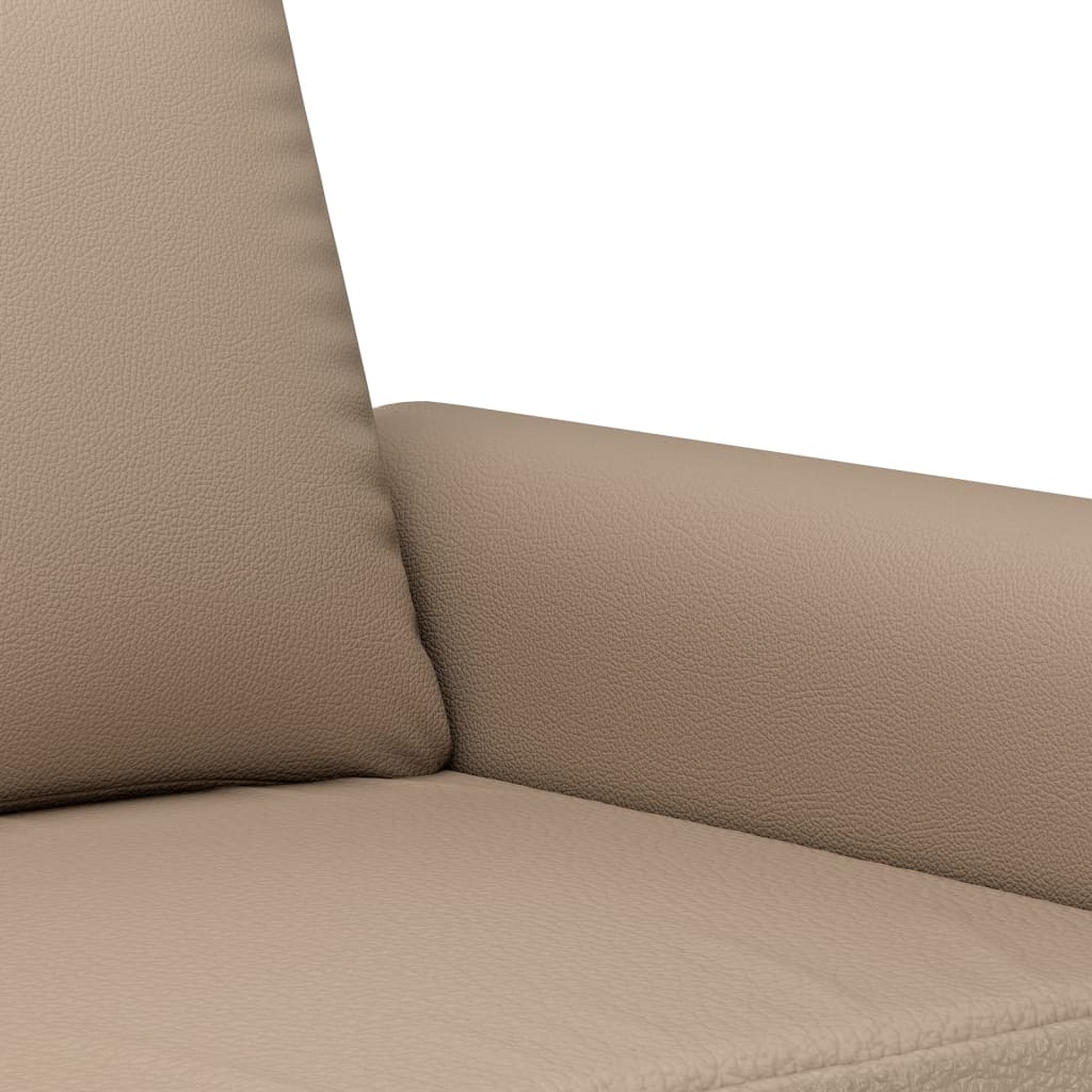 Fauteuil marron cappuccino 60 cm simili cuir