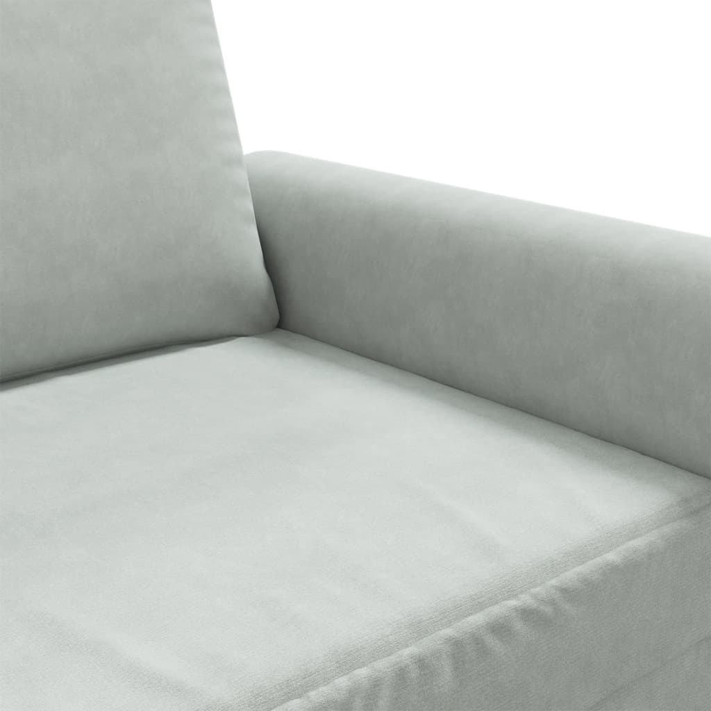 Sessel Hellgrau 60 cm Samt