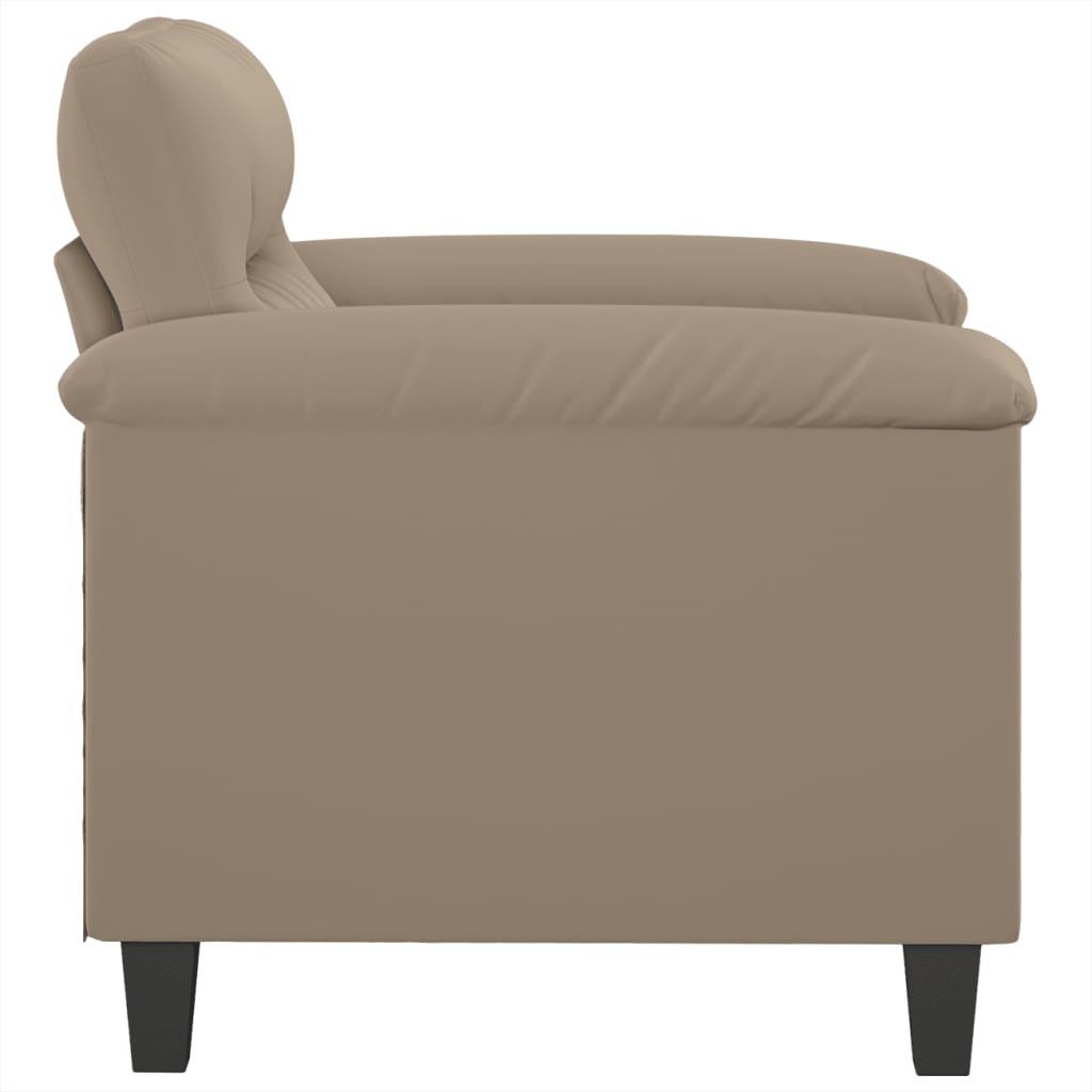 Fauteuil Taupe 60 cm tissu microfibre