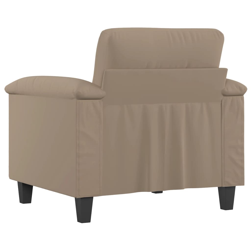 Fauteuil Taupe 60 cm tissu microfibre