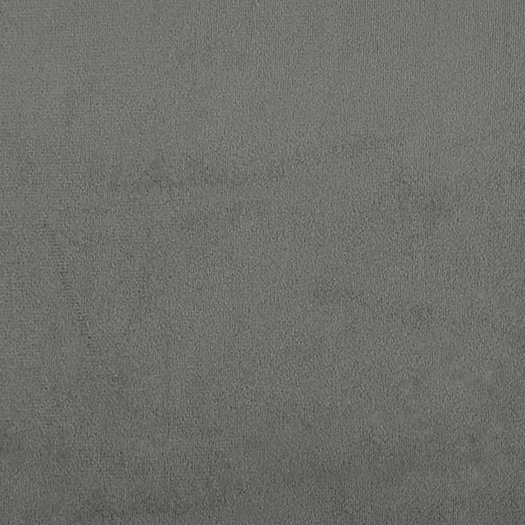 Canapé 2 places gris foncé 120 cm tissu microfibre