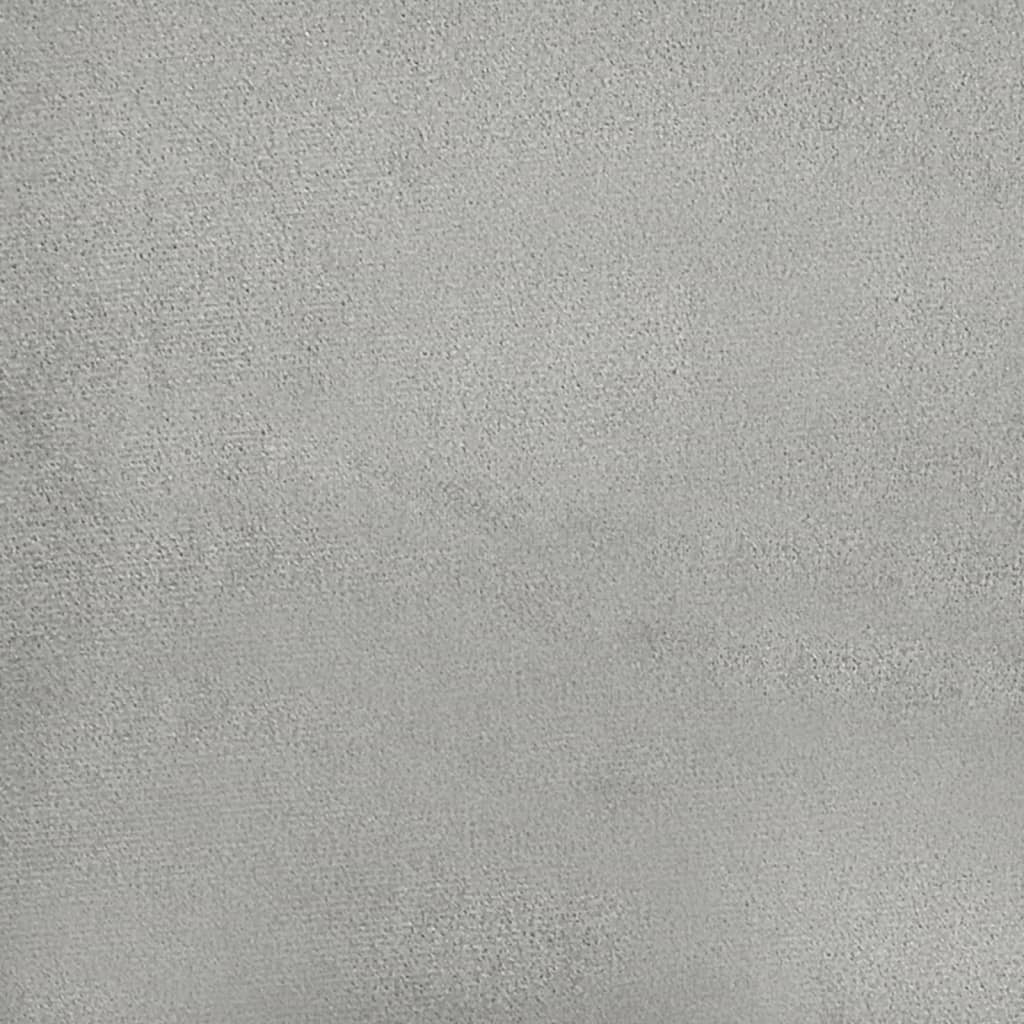 Canapé 3 places gris clair 180 cm tissu microfibre