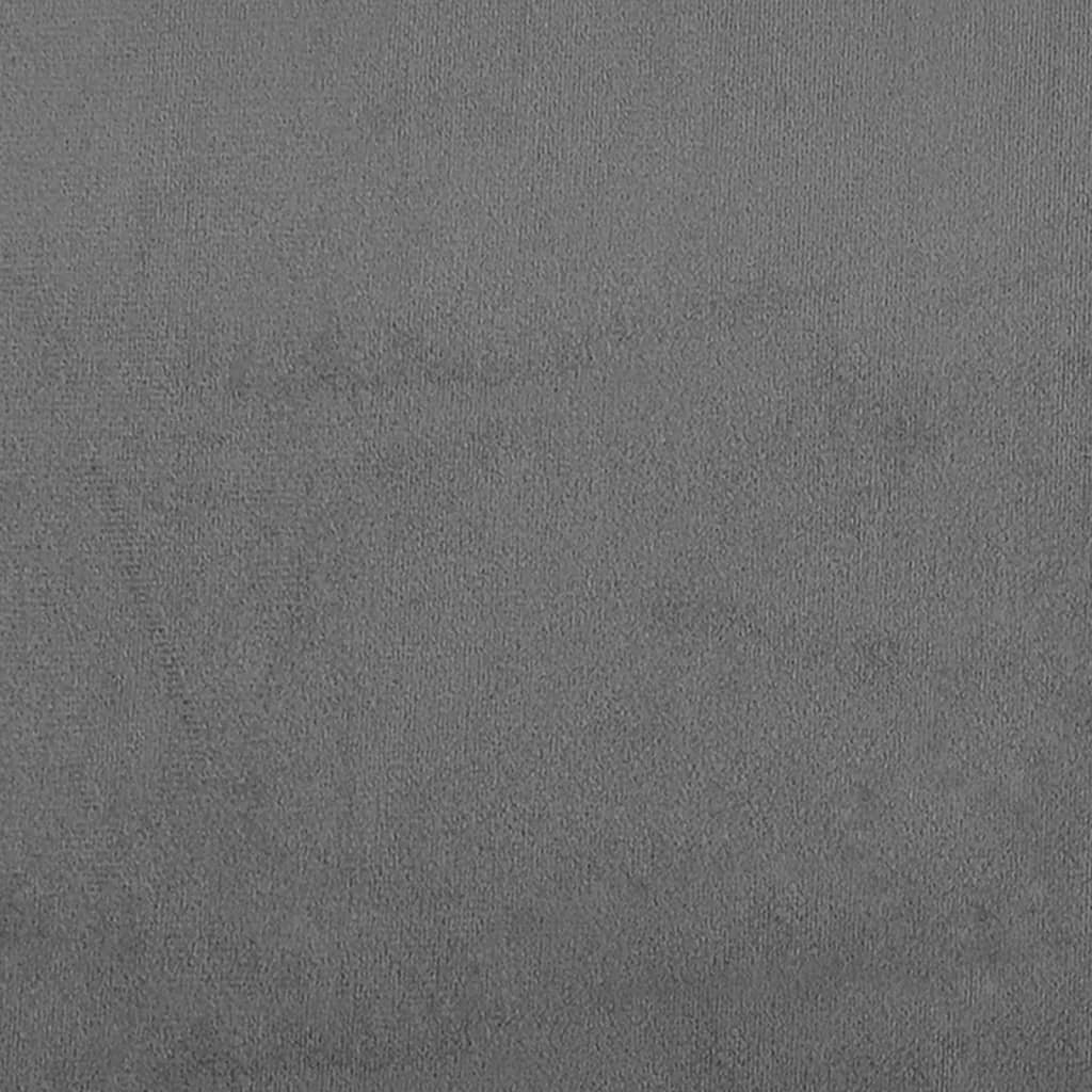 Canapé 3 places gris foncé 180 cm tissu microfibre