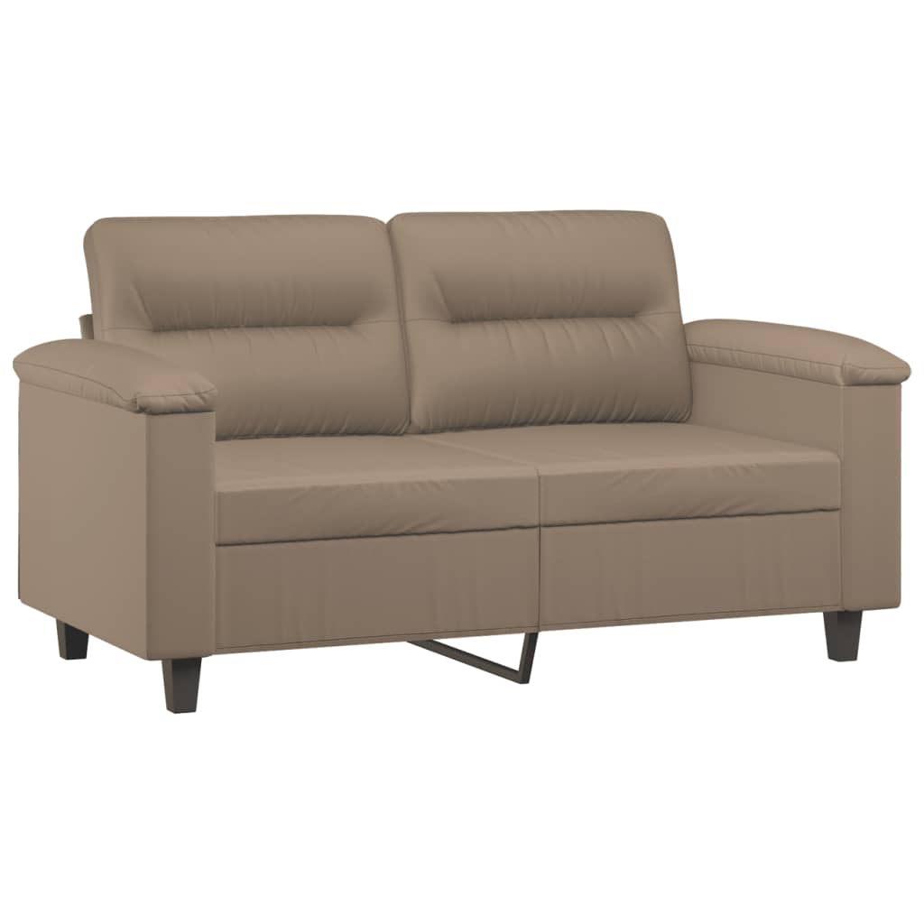Canapé 2 places marron cappuccino 120 cm simili cuir