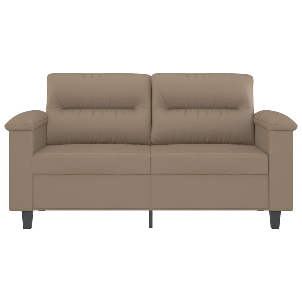 Canapé 2 places marron cappuccino 120 cm simili cuir