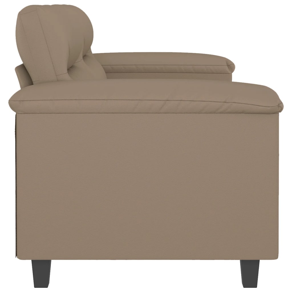 Canapé 2 places marron cappuccino 120 cm simili cuir