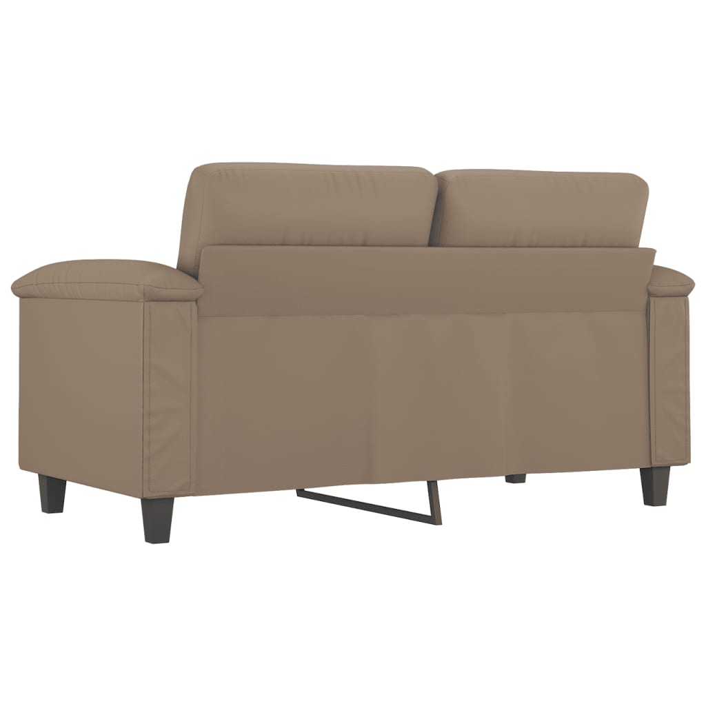 Canapé 2 places marron cappuccino 120 cm simili cuir