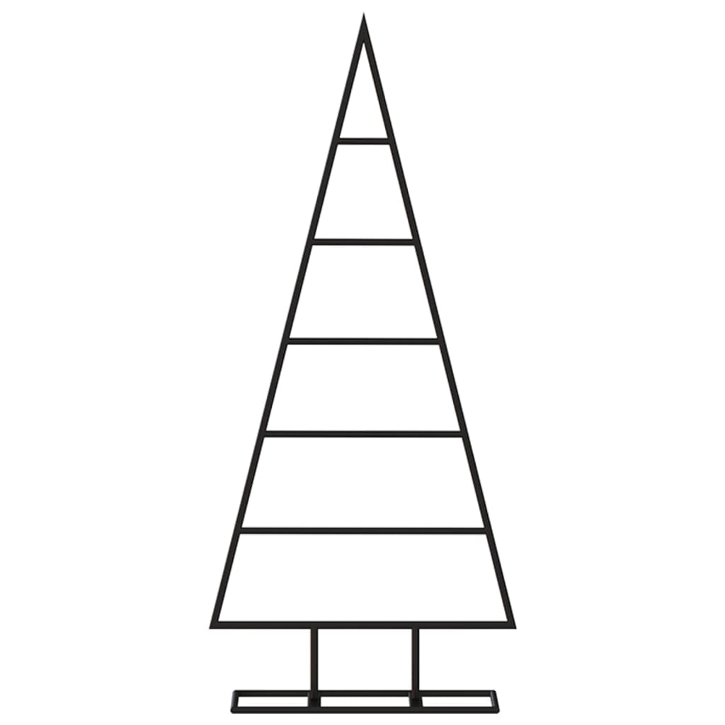 Metal Christmas tree for decorations Black 90 cm