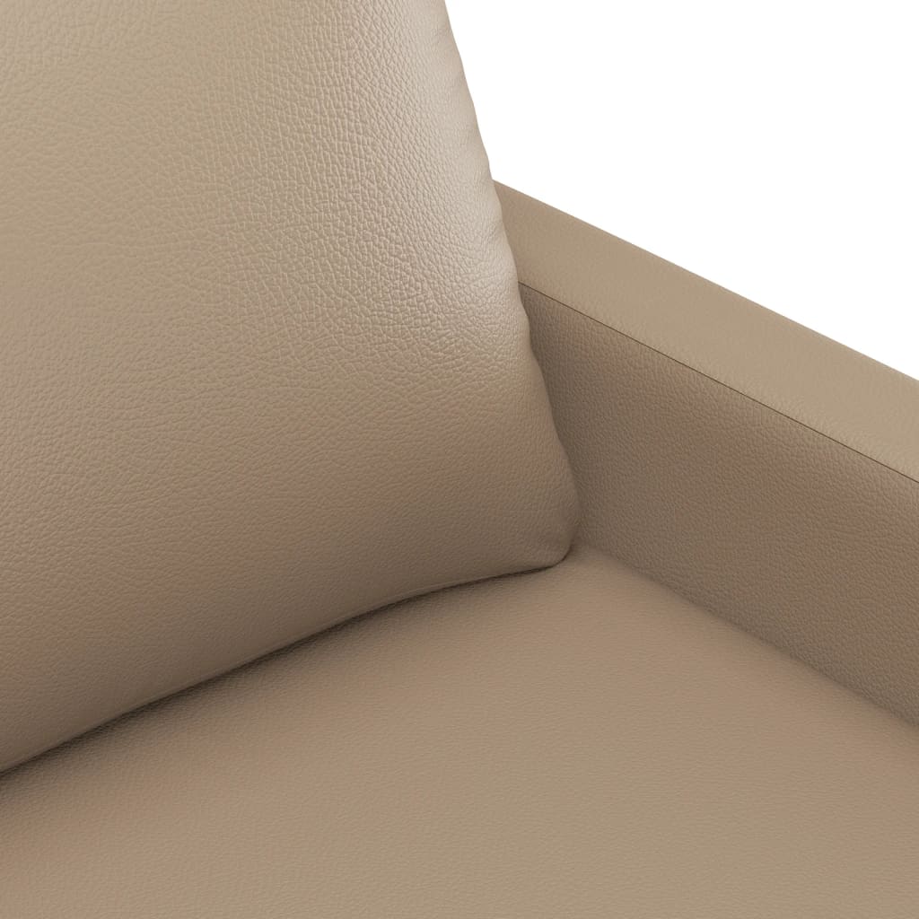Fauteuil marron cappuccino 60 cm simili cuir