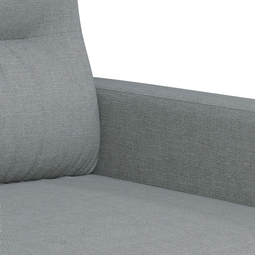 Canapé fauteuil gris clair 60 cm tissu