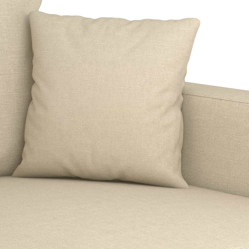 Fauteuil crème 60 cm tissu