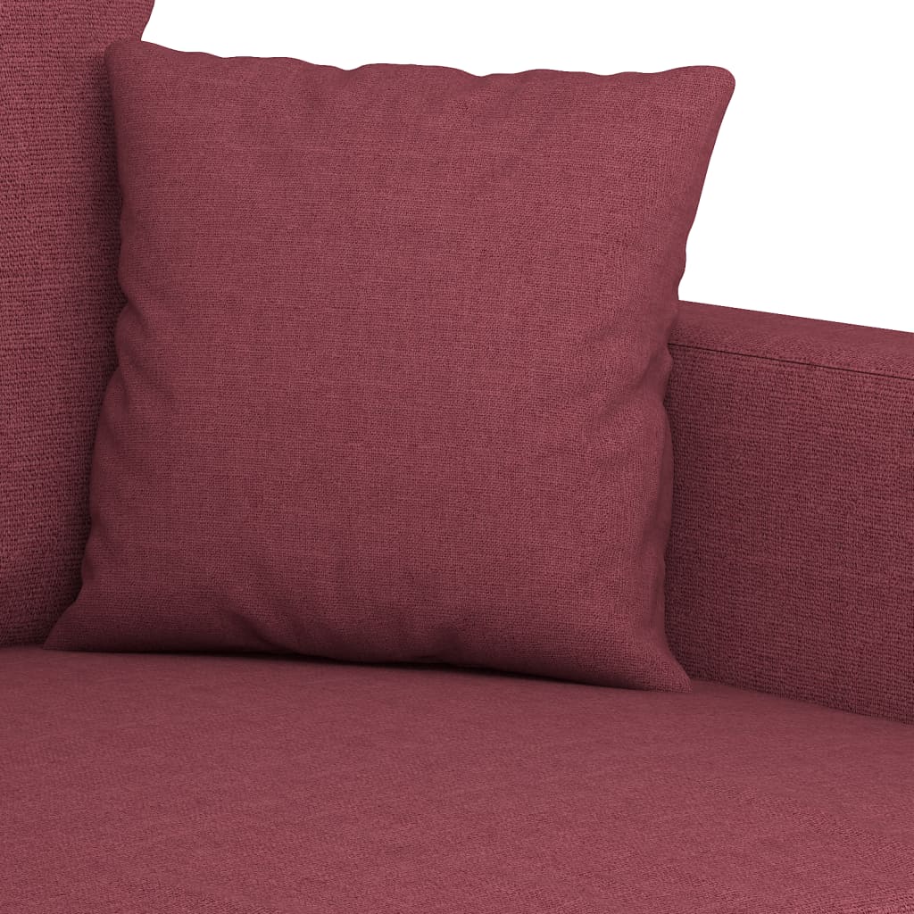 Fauteuil rouge vin 60 cm tissu