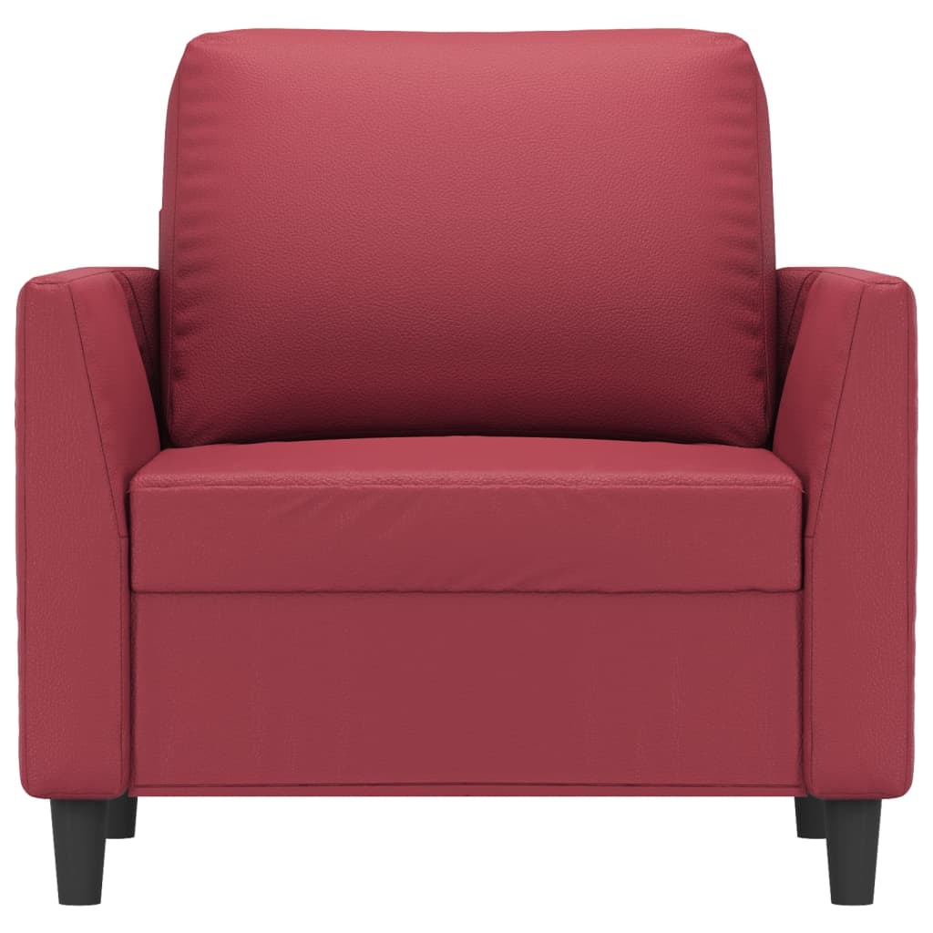 Sessel Weinrot 60 cm Kunstleder