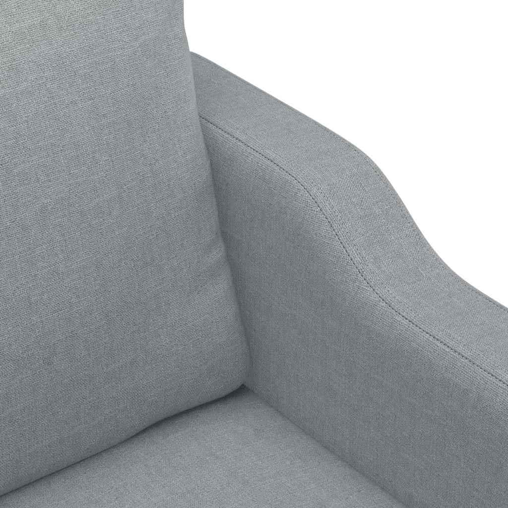 Fauteuil gris clair 60 cm tissu