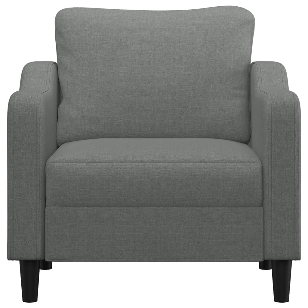 Fauteuil gris foncé 60 cm tissu