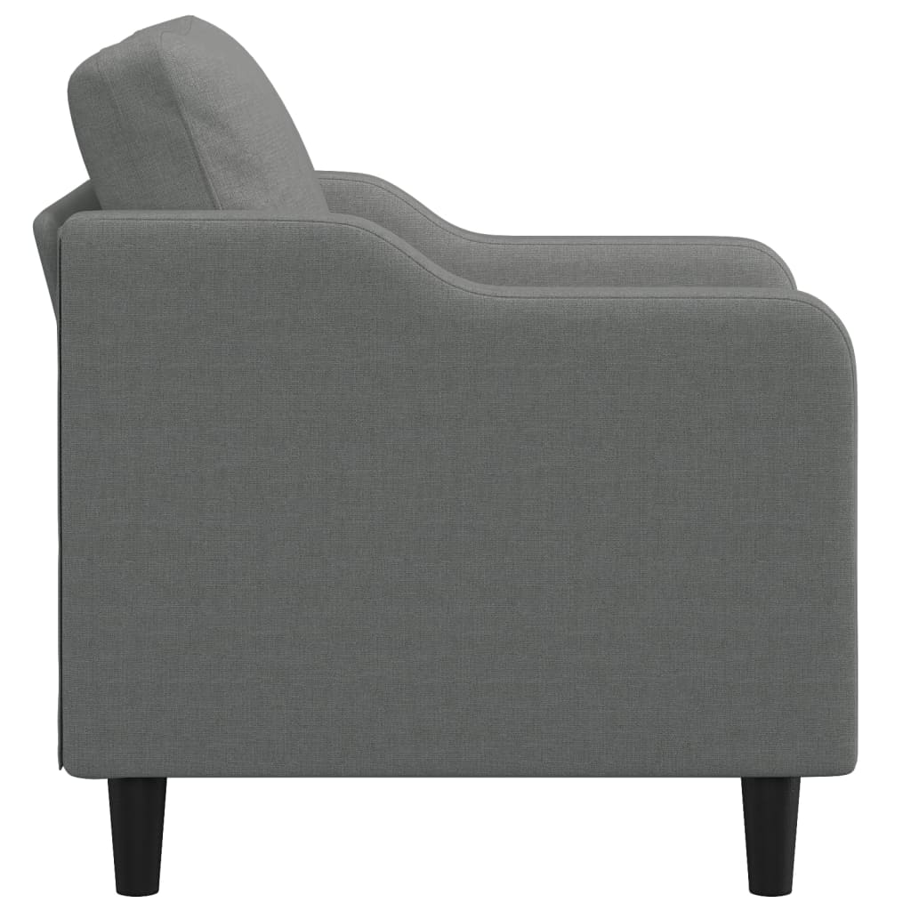 Fauteuil gris foncé 60 cm tissu