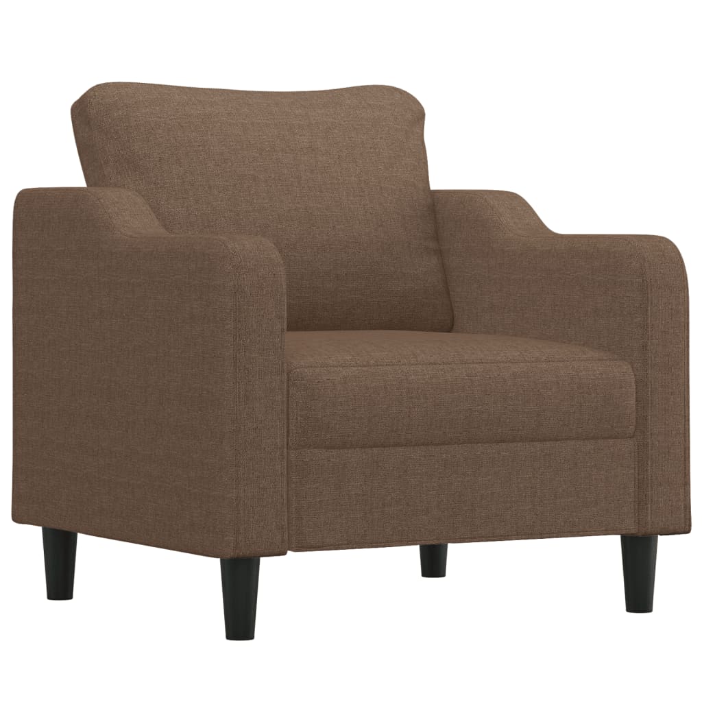 Fauteuil marron 60 cm tissu