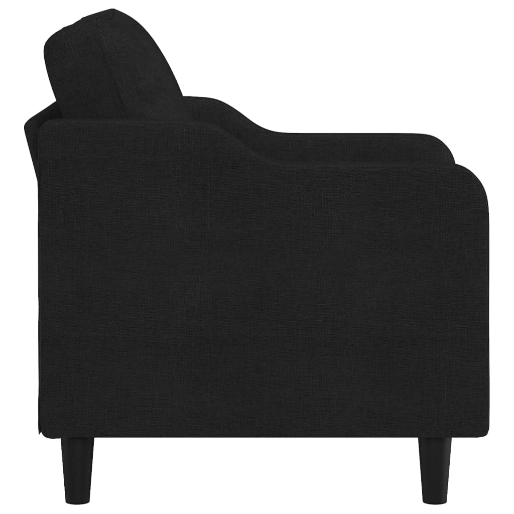 Fauteuil noir 60 cm tissu