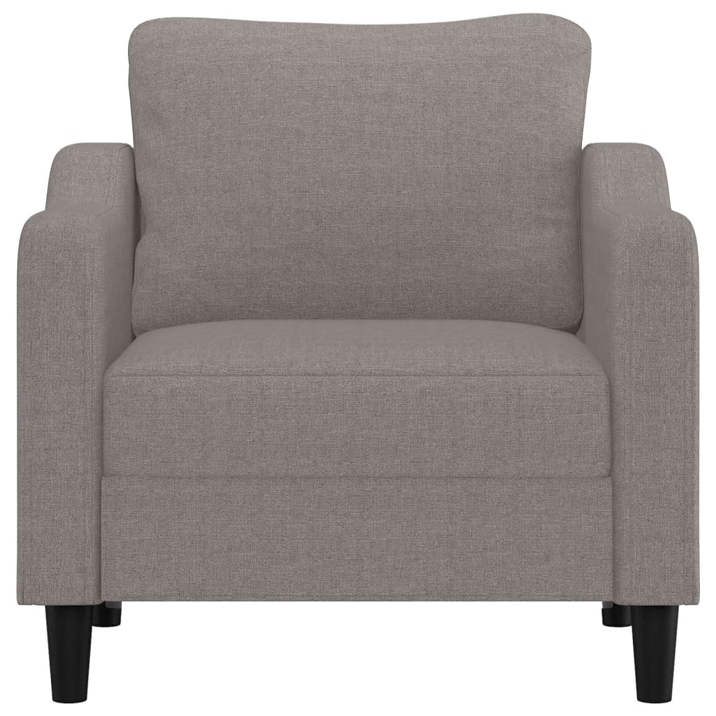 Fauteuil taupe 60 cm tissu