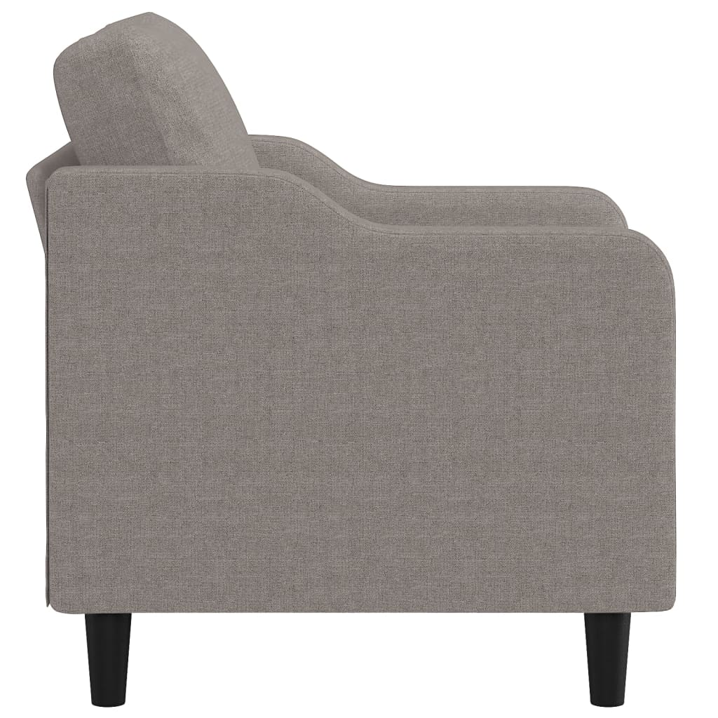 Fauteuil taupe 60 cm tissu