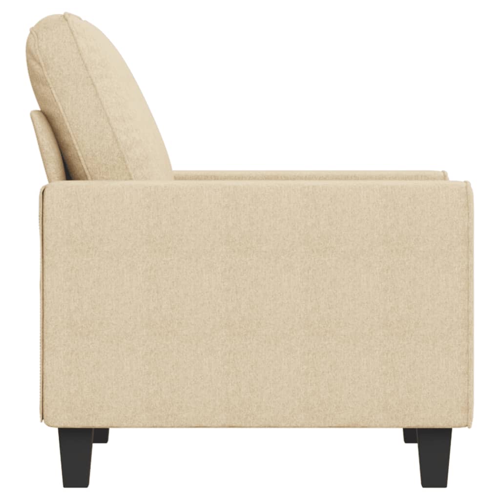 Fauteuil crème 60 cm tissu