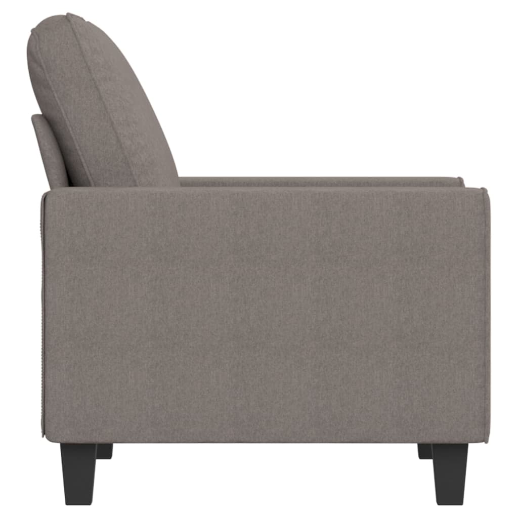Fauteuil taupe 60 cm tissu