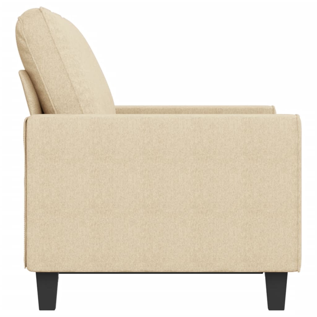 Canapé 2 places tissu crème 120 cm