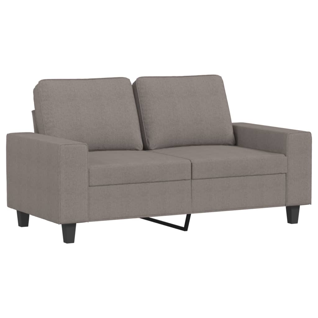 Canapé 2 places tissu taupe 120 cm