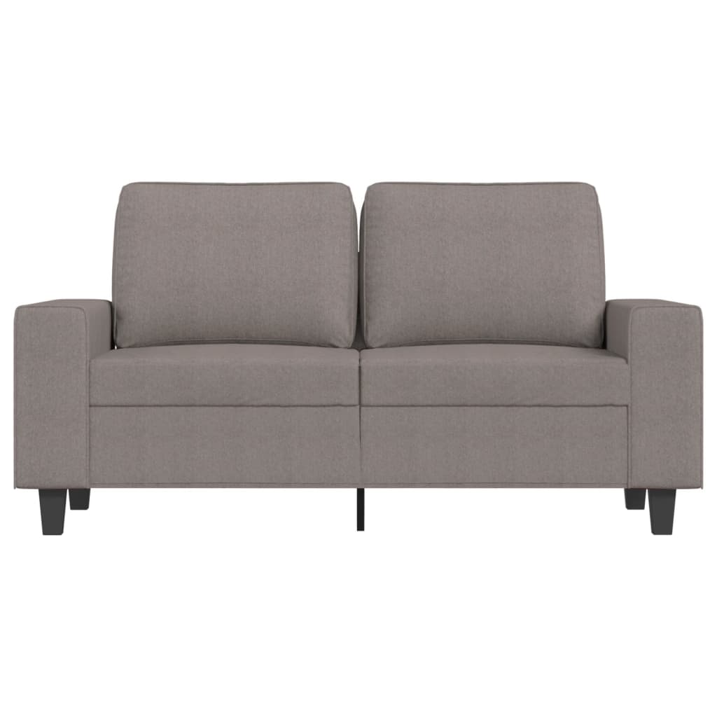 Canapé 2 places tissu taupe 120 cm