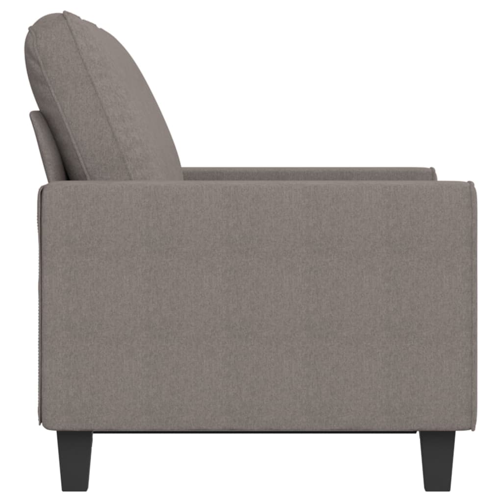 Canapé 2 places tissu taupe 120 cm