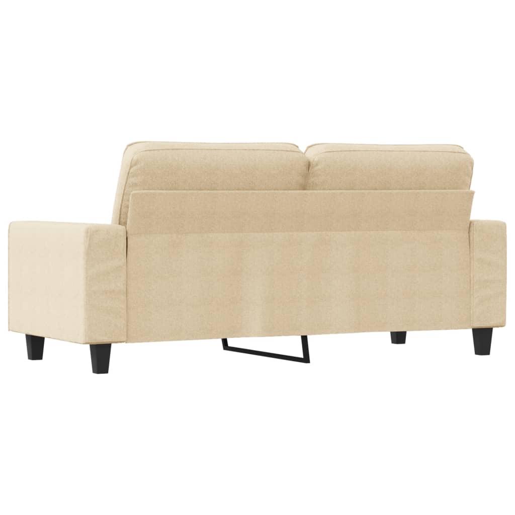 Canapé 2 places tissu crème 140 cm
