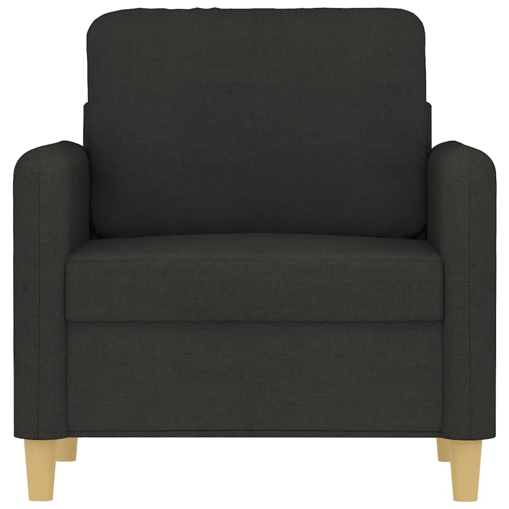 Fauteuil noir 60 cm tissu