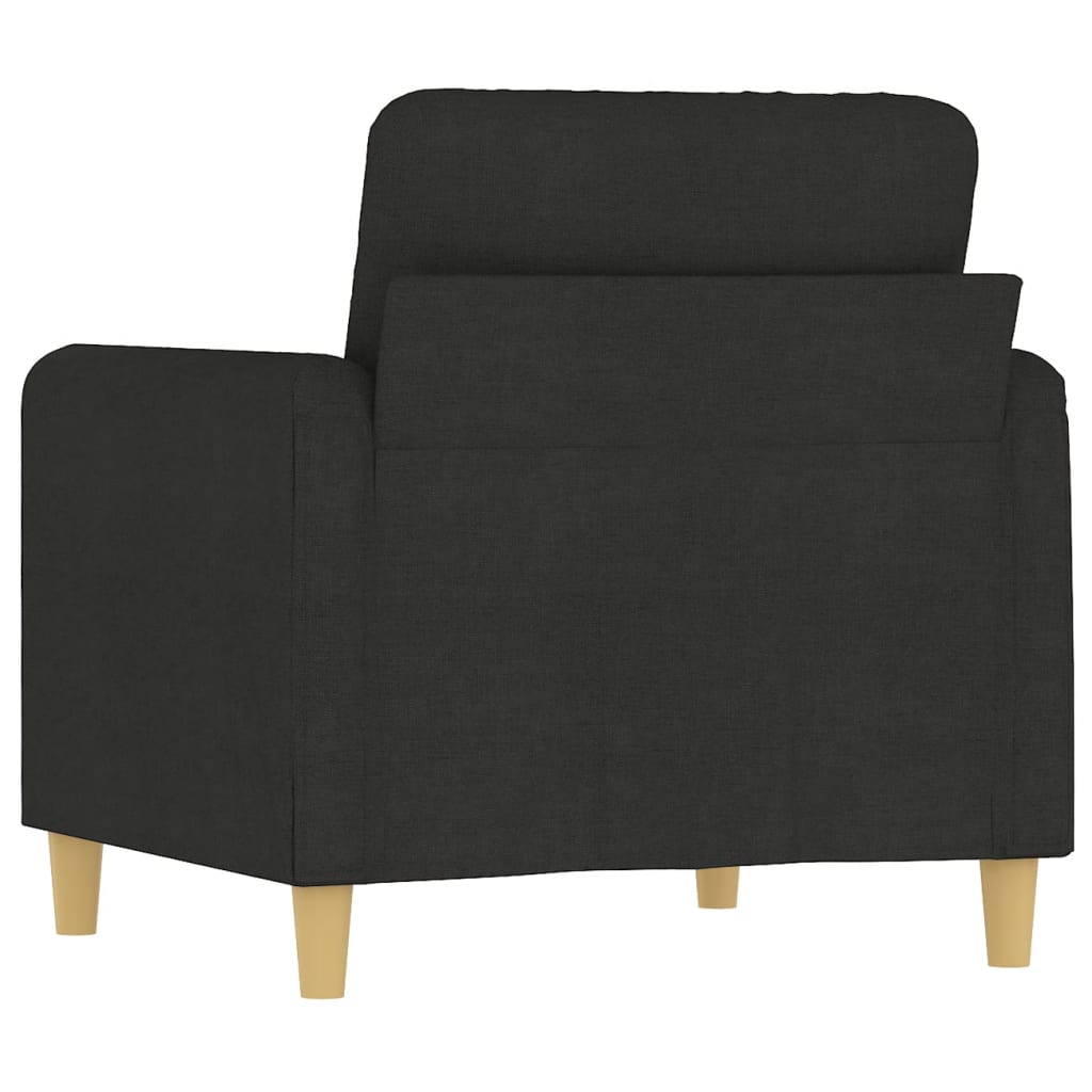 Fauteuil noir 60 cm tissu