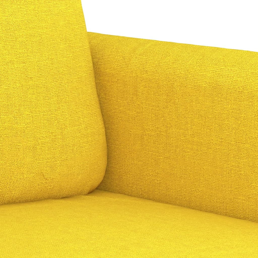 Fauteuil jaune clair 60 cm tissu