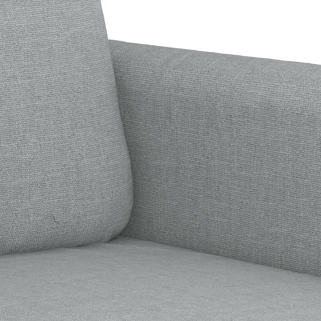 Canapé 2 places tissu gris clair 120 cm