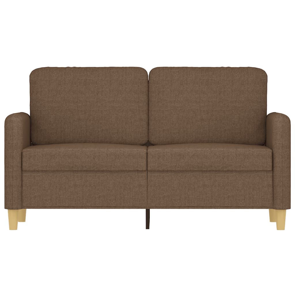 Canapé 2 places tissu marron 120 cm