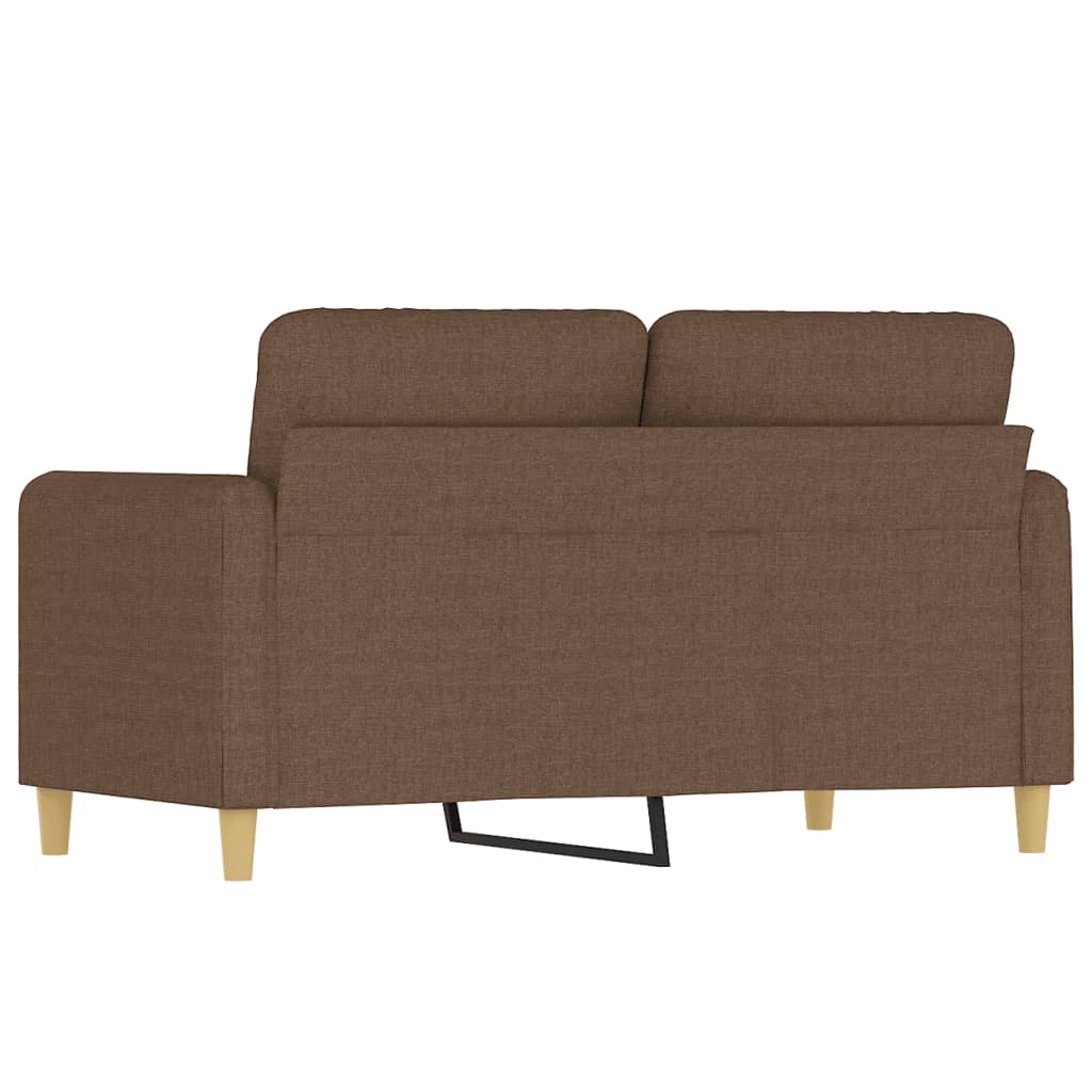 Canapé 2 places tissu marron 120 cm