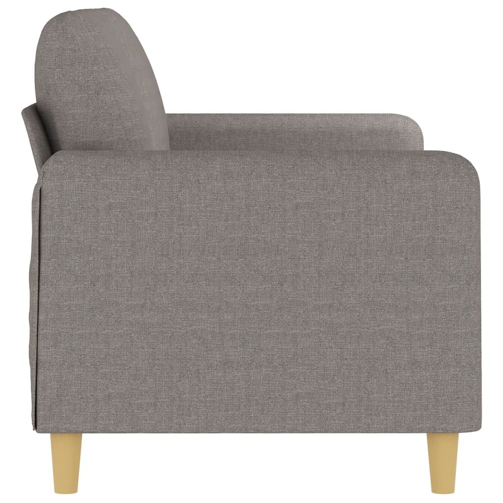 Canapé 2 places tissu taupe 140 cm