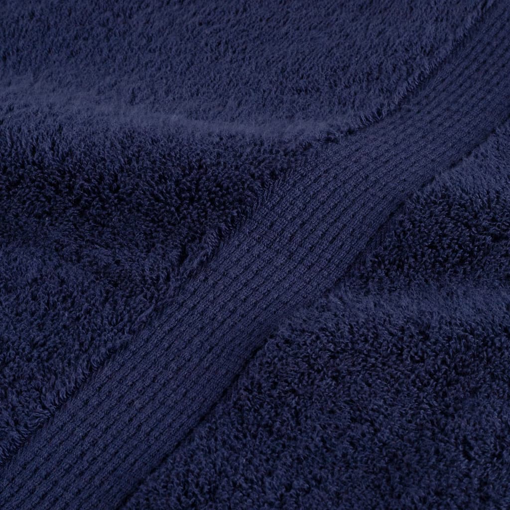 Premium Handtücher SOLUND 2 Stk. Marineblau 100x200 cm 600 g/m²