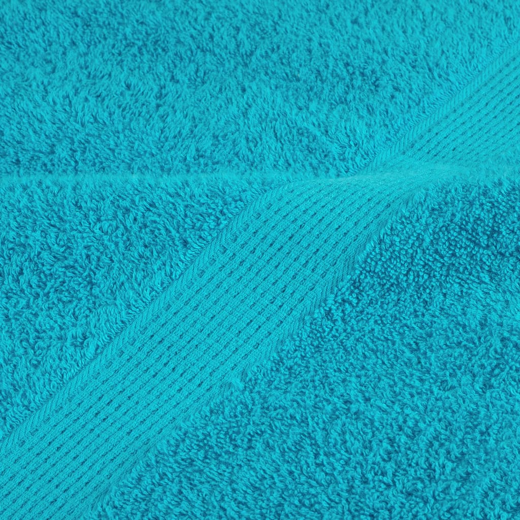 Premium-Duschtücher SOLUND 2 Stk. Türkis 70x140 cm 600 g/m²