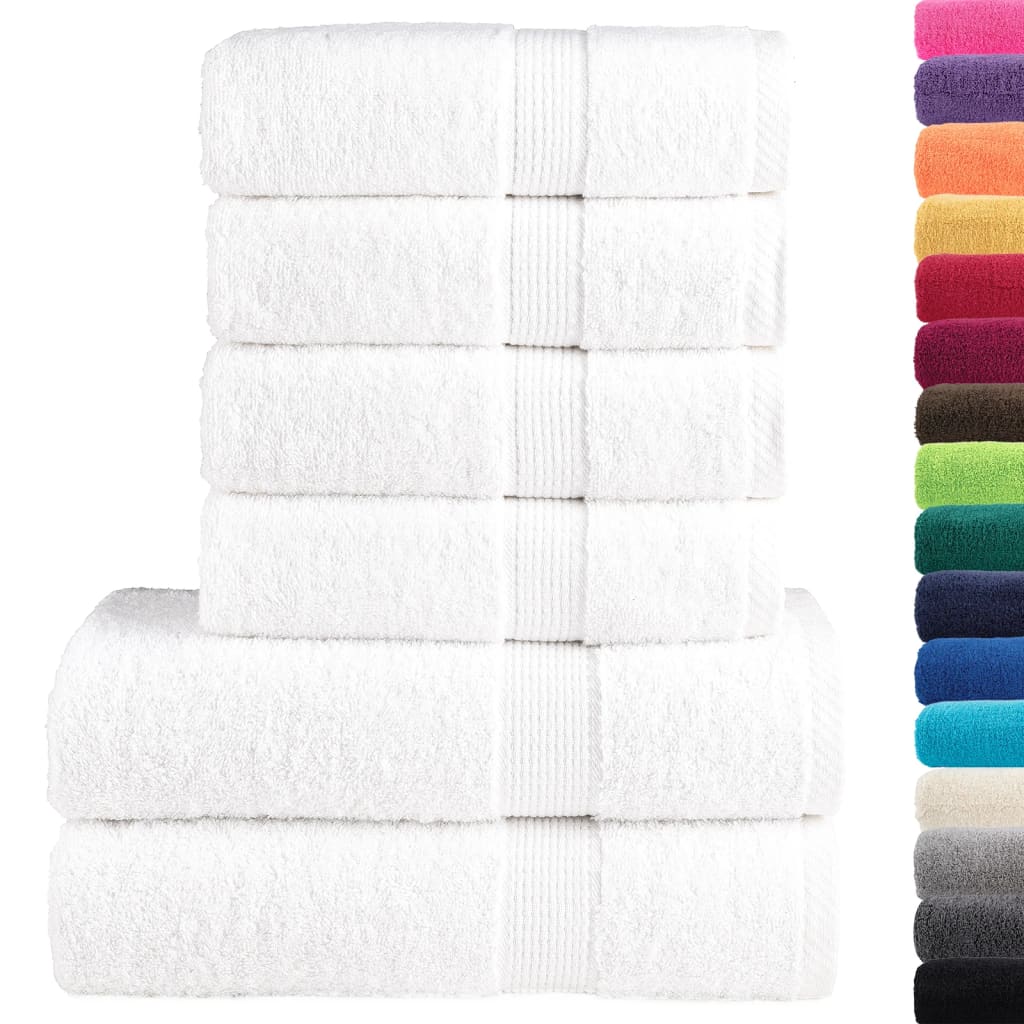 Ensemble de serviettes premium 6 pièces SOLUND Blanc 600 g/m²