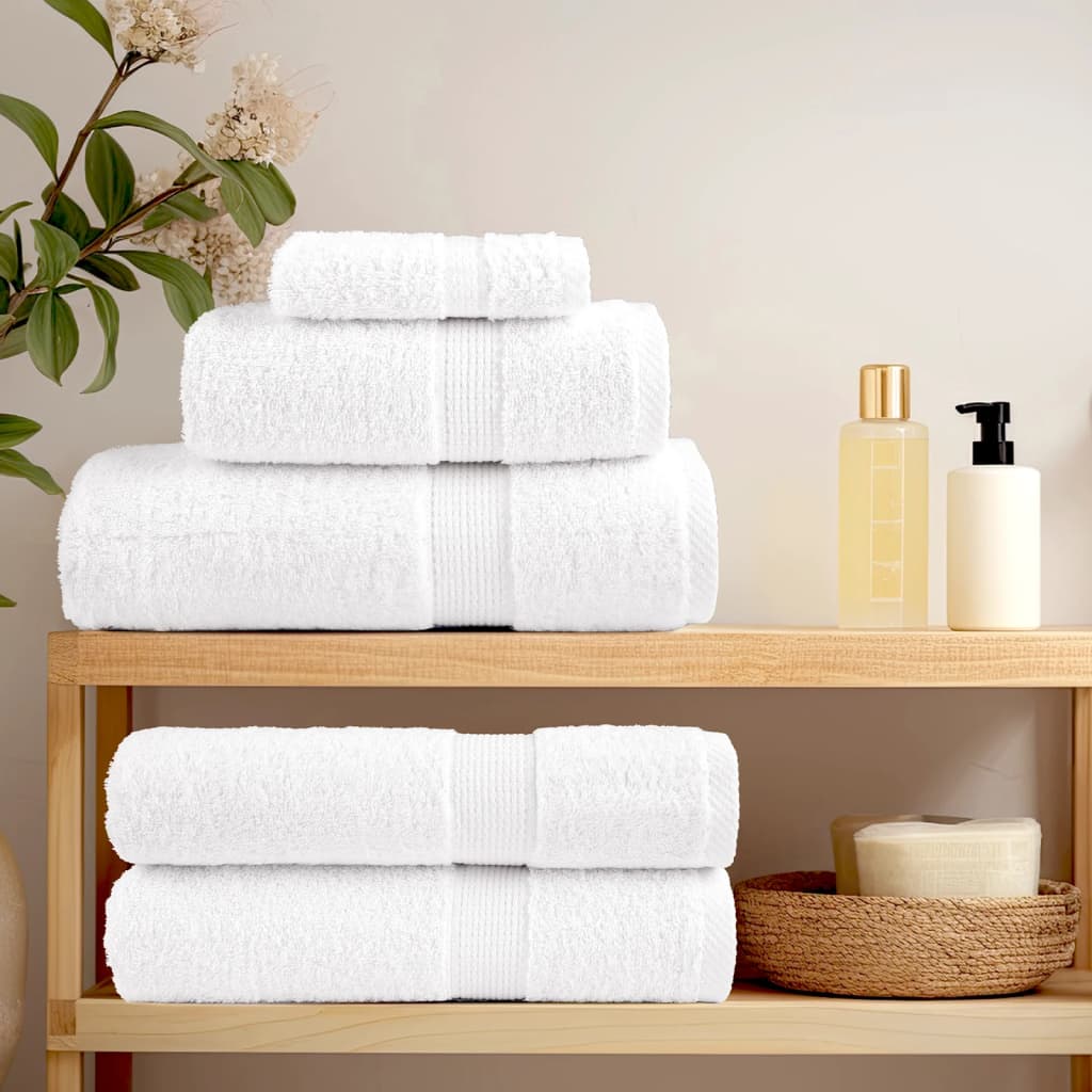 Ensemble de serviettes premium 6 pièces SOLUND Blanc 600 g/m²