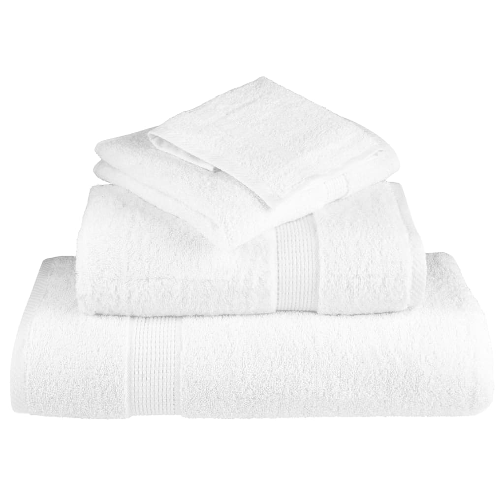 Ensemble de serviettes premium 6 pièces SOLUND Blanc 600 g/m²