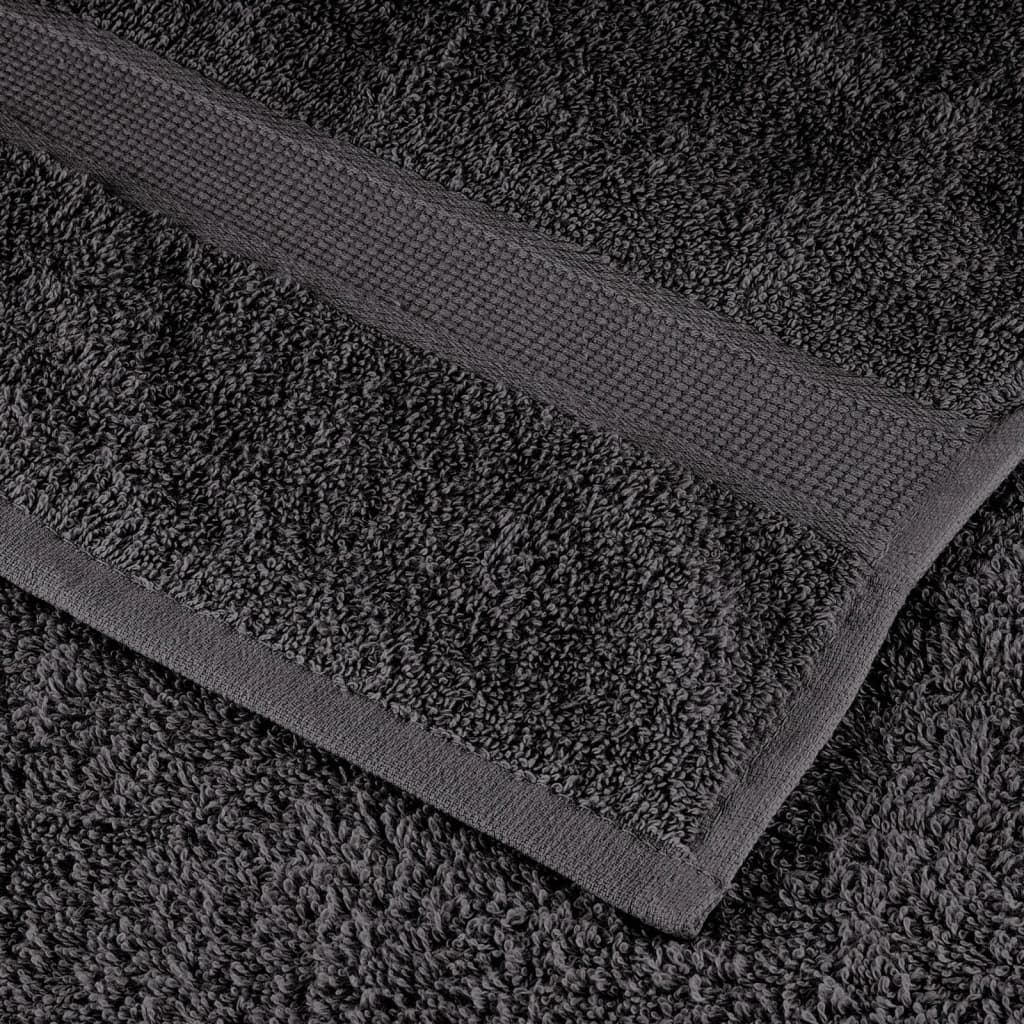Ensemble de serviettes premium 6 pièces SOLUND anthracite 600 g/m²