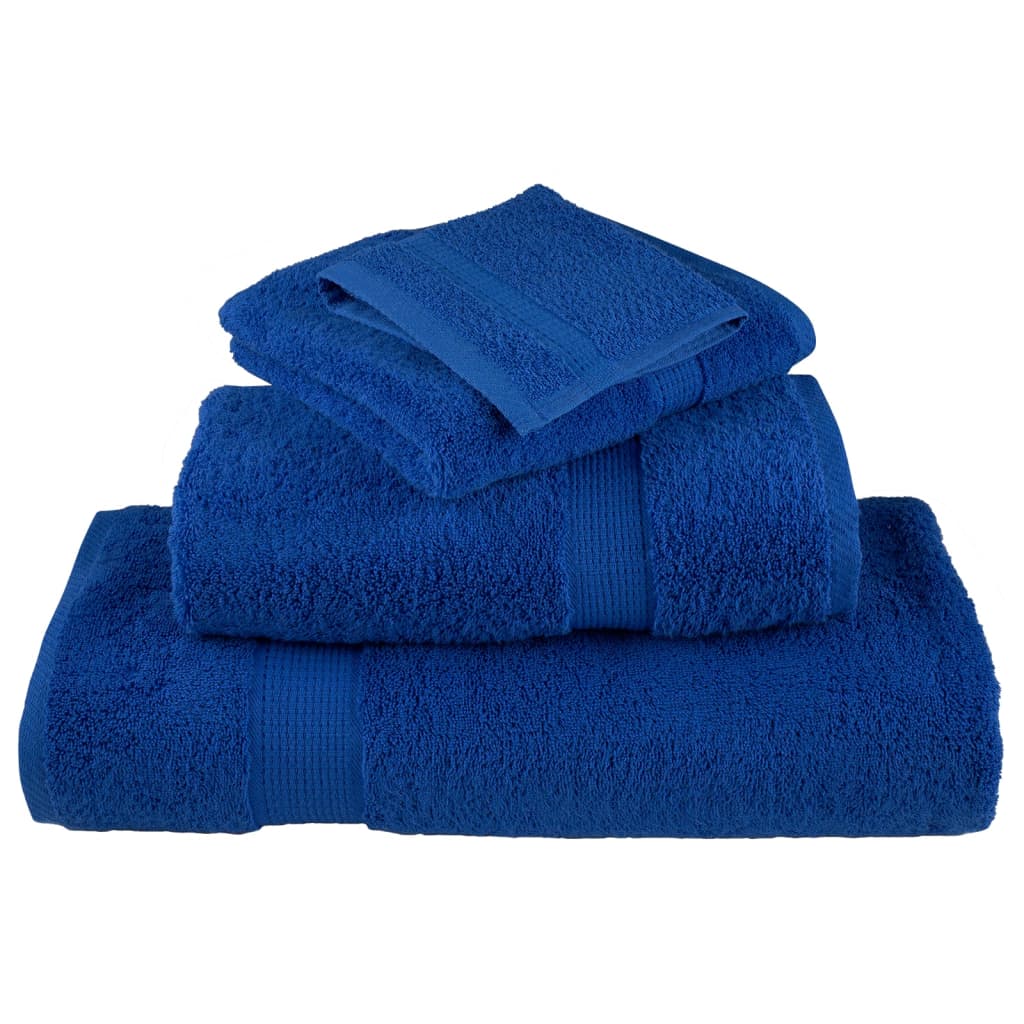 Ensemble de serviettes premium 6 pièces SOLUND bleu 600 g/m²